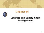 Logistics and Supply-Chain Management