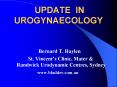 UPDATE IN UROGYNAECOLOGY PowerPoint PPT Presentation
