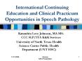 International Continuing Education and Clinical Practicum Opportunities in Speech Pathology PowerPoint PPT Presentation