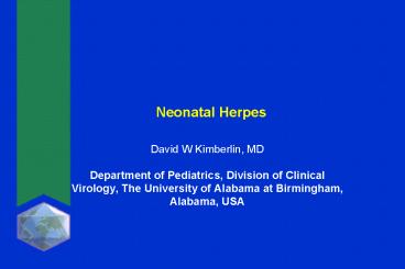 Neonatal Herpes