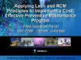 Applying Lean and RCM Principles to Implement a CostEffective Preventive Maintenance Program PowerPoint PPT Presentation