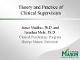 Theory and Practice of Clinical Supervision PowerPoint PPT Presentation