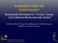 INTRODUCTION TO TOXICOLOGY PowerPoint PPT Presentation