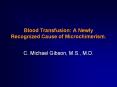 Blood%20Transfusion:%20A%20Newly%20Recognized%20Cause%20of%20Microchimerism. PowerPoint PPT Presentation