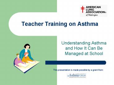 Teacher Training on Asthma