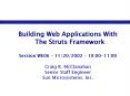 Building Web Applications With The Struts Framework PowerPoint PPT Presentation