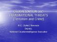 GLOBALIZATION and TRANSNATIONAL THREATS (Terrorism and Crime) PowerPoint PPT Presentation