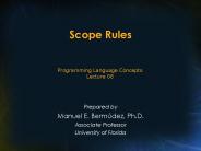 Scope Rules