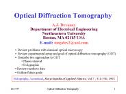 Coherent Optical Tomography