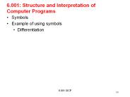 6.001:%20Structure%20and%20Interpretation%20of%20Computer%20Programs