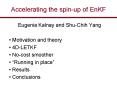 Accelerating the spinup of EnKF PowerPoint PPT Presentation