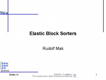 Rudolf Mak r.h.mak@tue.nl