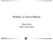 Mobility of Active Objects