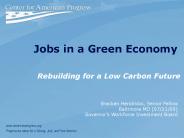 Jobs in a Green Economy