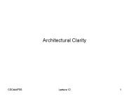 Architectural Clarity