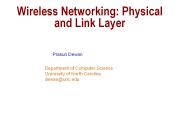 Wireless Networking: Physical and Link Layer