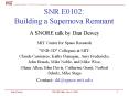 SNR E0102: Building a Supernova Remnant PowerPoint PPT Presentation