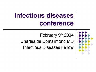 Infectious diseases conference
