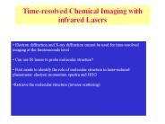 Time-resolved Chemical Imaging with infrared Lasers