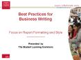 Best Practices for Business Writing PowerPoint PPT Presentation
