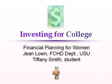 Investing for College
