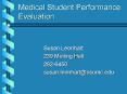 Medical Student Performance Evaluation PowerPoint PPT Presentation