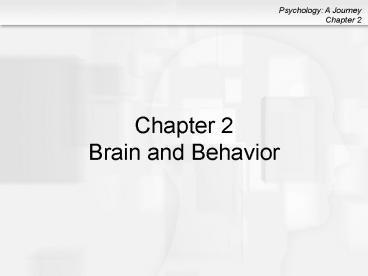 Chapter 2 Brain and Behavior