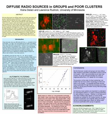 DIFFUSE RADIO SOURCES in GROUPS and POOR CLUSTERS