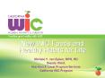 New WIC Foods and Healthy Habits for Life PowerPoint PPT Presentation