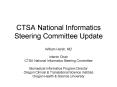 CTSA National Informatics Steering Committee Update PowerPoint PPT Presentation