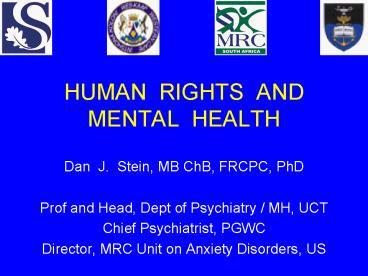 HUMAN RIGHTS AND MENTAL HEALTH