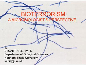 BIOTERRORISM: