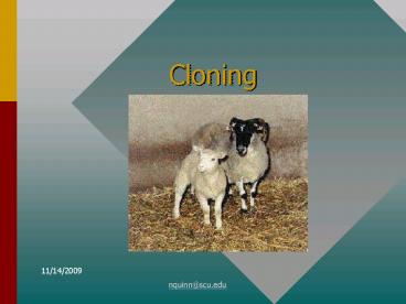 Cloning