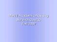 Merrill Academic Advising Survival Course Fall 2007 PowerPoint PPT Presentation