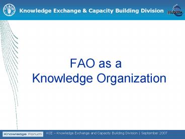 Knowledge Exchange