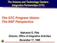 The Science and Technology Centers: Integrative Partnerships (STC) PowerPoint PPT Presentation