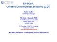 EPSCoR Centers Development Initiative CDI PowerPoint PPT Presentation