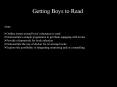 Getting Boys to Read PowerPoint PPT Presentation