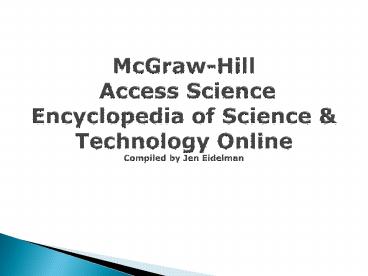 McGrawHill Access Science Encyclopedia of Science
