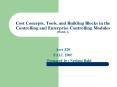 Cost Concepts, Tools, and Building Blocks in the Controlling and Enterprise Controlling Modules Modu PowerPoint PPT Presentation