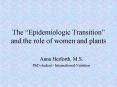 The Epidemiologic Transition and the role of women and plants PowerPoint PPT Presentation