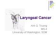 Laryngeal Cancer PowerPoint PPT Presentation