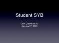Student SYB PowerPoint PPT Presentation