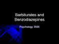 Barbiturates and Benzodiazepines PowerPoint PPT Presentation