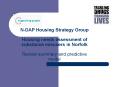 NDAP Housing Strategy Group Housing needs assessment of substance misusers in Norfolk Review summary PowerPoint PPT Presentation
