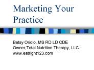 Marketing Your Practice