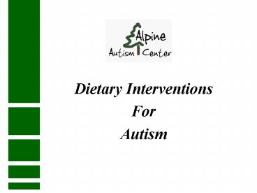 Dietary Interventions