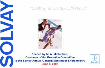 Speech by M' A' Michielsen,