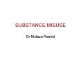 SUBSTANCE MISUSE PowerPoint PPT Presentation