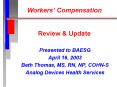 Workers Compensation Review PowerPoint PPT Presentation